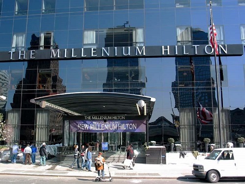 Millenium Hilton entrance